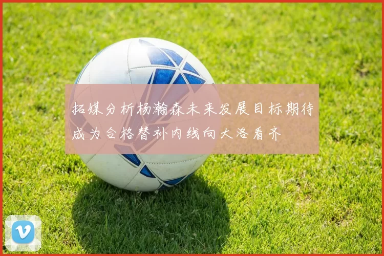 拓媒分析杨瀚森未来发展目标期待成为合格替补内线向大洛看齐